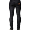Dolce & Gabbana Black Cotton Stretch Skinny Denim Men Jeans