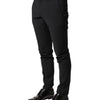 Dolce & Gabbana Black Wool Formal Dress Men Trouser Pants