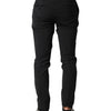 Dolce & Gabbana Black Wool Formal Dress Men Trouser Pants