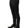 Dolce & Gabbana Black Viscose Dress Formal Men Trousers Pants
