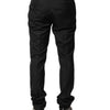 Dolce & Gabbana Black Stripes Wool Men Dress Trousers Pants