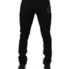 Dolce & Gabbana Black Sacred Heart Men Cotton Denim Jeans
