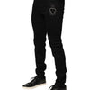 Dolce & Gabbana Black Sacred Heart Men Cotton Denim Jeans