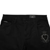 Dolce & Gabbana Black Sacred Heart Men Cotton Denim Jeans