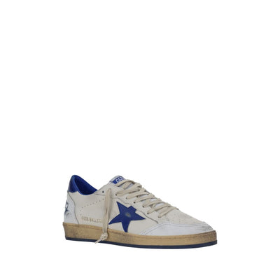 Golden Goose White Calf Leather Bos Taurus Low Top Sneakers