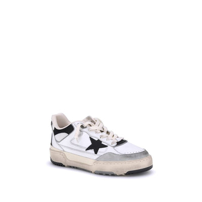 Golden Goose White Calf Leather Bos Taurus Chunky Sneakers