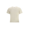 Max Mara Cream Cotton T-Shirt