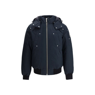 Moose Knuckles Blue Cotton Bomber
