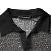 Dolce & Gabbana Black Sheer Short Sleeves Casual Polo  Top