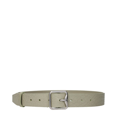Burberry Green Leather Regular Belt