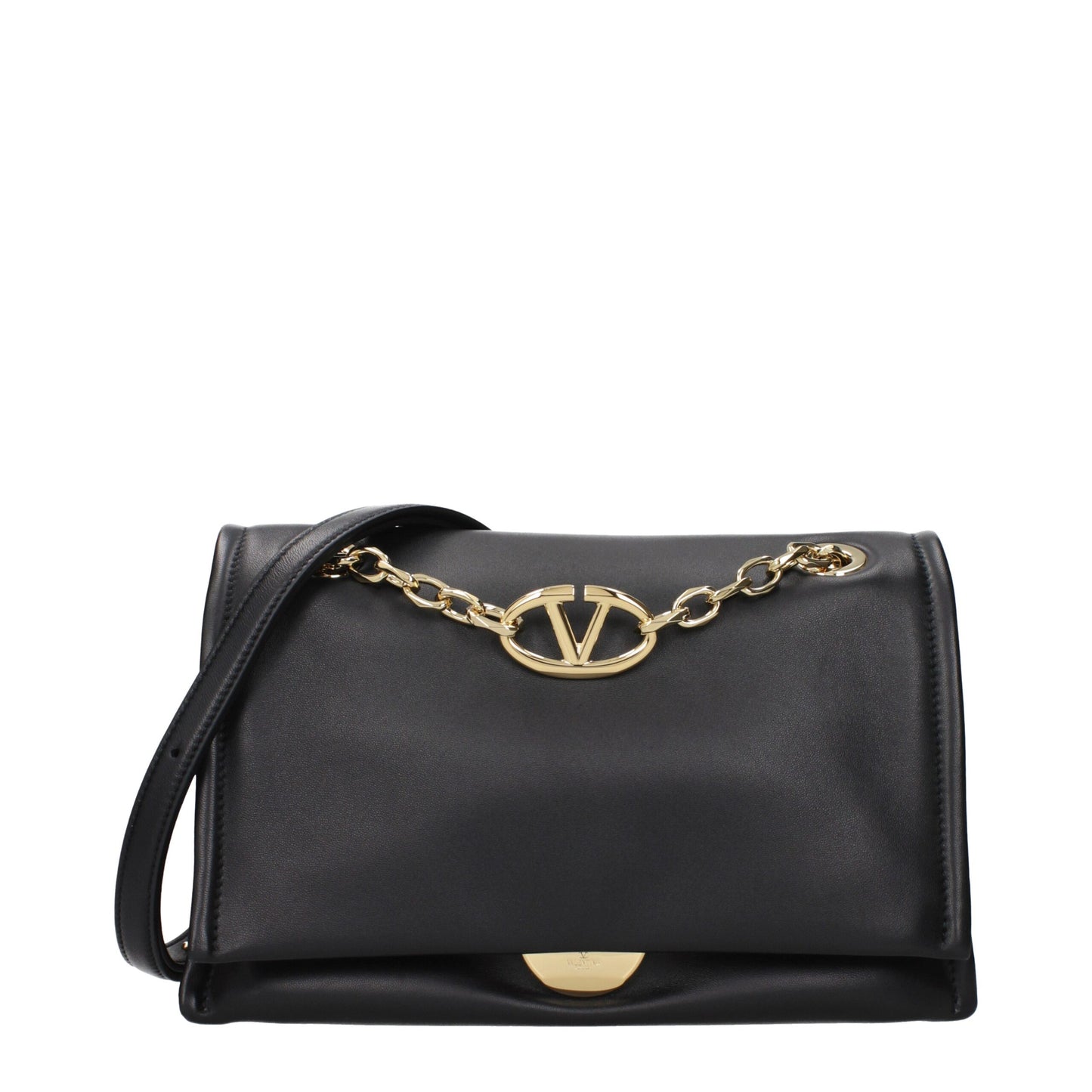 Valentino Garavani Black Leather Crossbody Bag