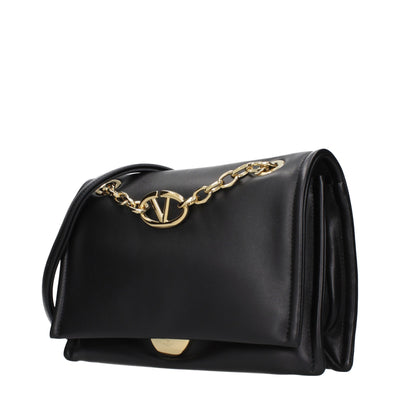 Valentino Garavani Black Leather Crossbody Bag