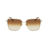 Victoria Beckham Gold Metal Sunglasses