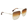 Victoria Beckham Gold Metal Sunglasses