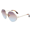 Victoria Beckham Gold Metal Sunglasses