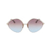 Victoria Beckham Gold Metal Sunglasses