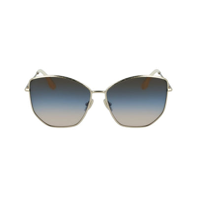 Victoria Beckham Gold Metal Sunglasses