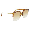 Victoria Beckham Brown Acetate Sunglasses