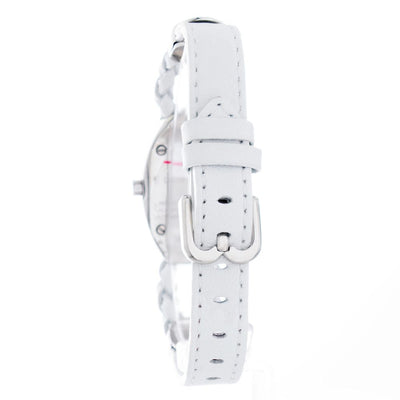 Laura Biagiotti White Leather Dress Watch