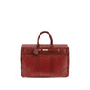 Brunello Cucinelli Bordeaux Calf Leather Bos Taurus Luggage And Travel
