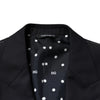 Dolce & Gabbana Black Wool Single Breasted Men 2 Piece Suit