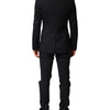 Dolce & Gabbana Black Wool Single Breasted 3 Piece Men Suit