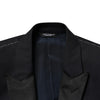 Dolce & Gabbana Black Wool Single Breasted 3 Piece Men Suit
