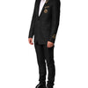 Dolce & Gabbana Black Embellished Single Breasted 2 Pc Suit