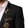 Dolce & Gabbana Black Embellished Single Breasted 2 Pc Suit