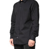 Dolce & Gabbana Black GOLD Cotton Men Dress Formal Shirt