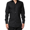 Dolce & Gabbana Black GOLD Cotton Men Dress Formal Shirt