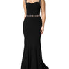 Dolce & Gabbana Black Embellished Sheath MermaidGown Dress