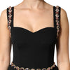 Dolce & Gabbana Black Embellished Sheath MermaidGown Dress