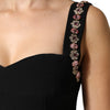 Dolce & Gabbana Black Embellished Sheath MermaidGown Dress