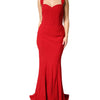 Dolce & Gabbana Red Viscose Sheath Mermaid Long Gown Dress