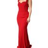 Dolce & Gabbana Red Viscose Sheath Mermaid Long Gown Dress