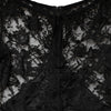 Dolce & Gabbana Black Lace Trim Cotton Sheath Midi Dress