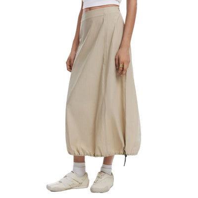 Desigual Beige Cotton Long Skirt