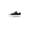 Converse Black And White Fabric Platform Sneakers