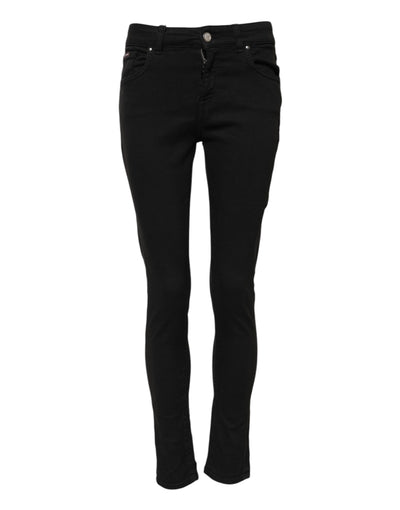 Dolce & Gabbana Black Cotton Casual Skinny Denim Jeans