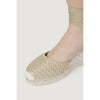 Espadrilles Gray Cotton High Heel Pumps