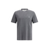 Brunello Cucinelli Gray Cotton T-Shirt