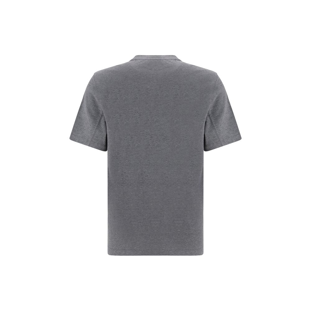 Brunello Cucinelli Gray Cotton T-Shirt