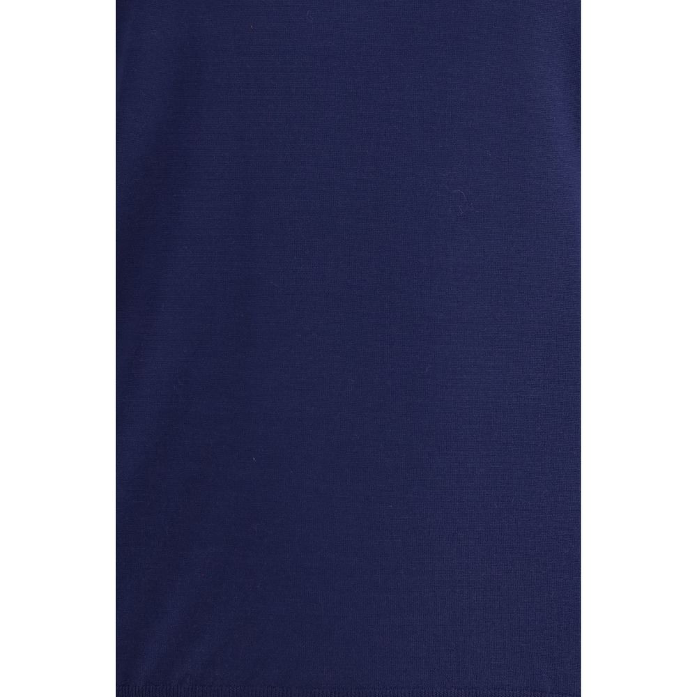 Brunello Cucinelli Blue Fleece Wool Sweatshirt