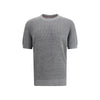 Brunello Cucinelli Gray Linen T-Shirt