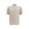 Brunello Cucinelli Beige Cotton Polo Shirt