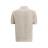 Brunello Cucinelli Beige Cotton Polo Shirt