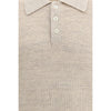 Brunello Cucinelli Beige Cotton Polo Shirt