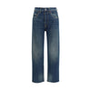 Margiela Blue Cotton Straight-Leg Jeans