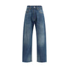 Margiela Blue Cotton Straight-Leg Jeans